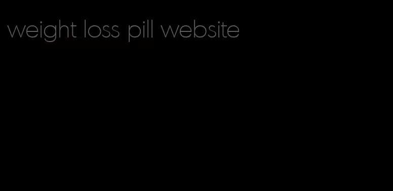 weight loss pill website