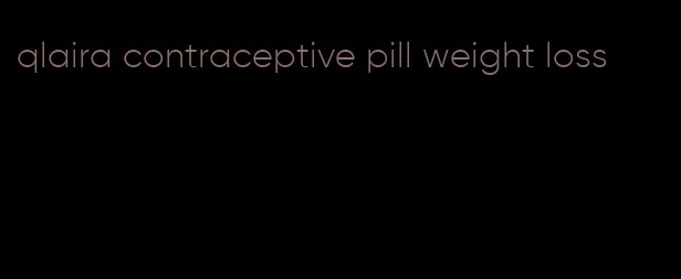 qlaira contraceptive pill weight loss