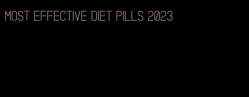 most effective diet pills 2023