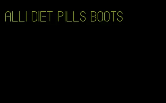 alli diet pills boots