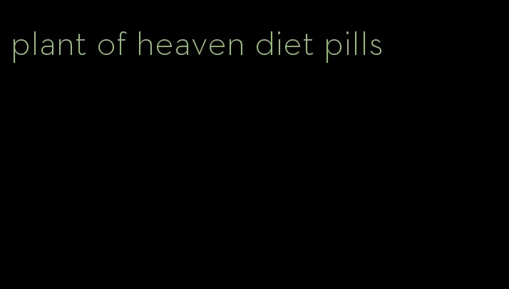 plant of heaven diet pills