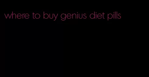 where to buy genius diet pills