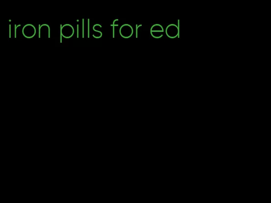 iron pills for ed