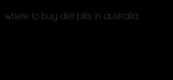 where to buy diet pills in australia