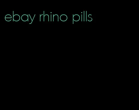 ebay rhino pills