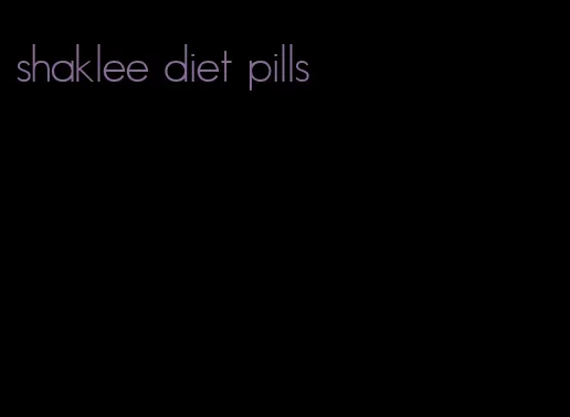 shaklee diet pills