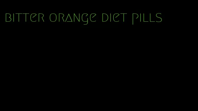 bitter orange diet pills