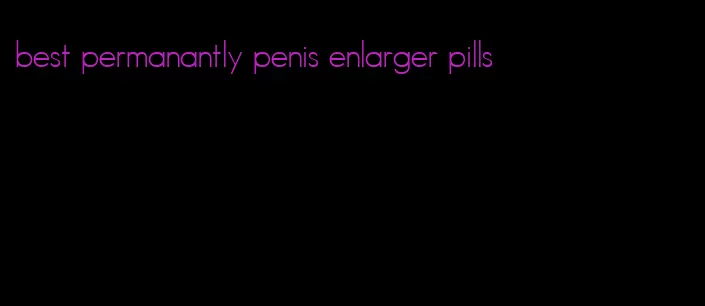 best permanantly penis enlarger pills