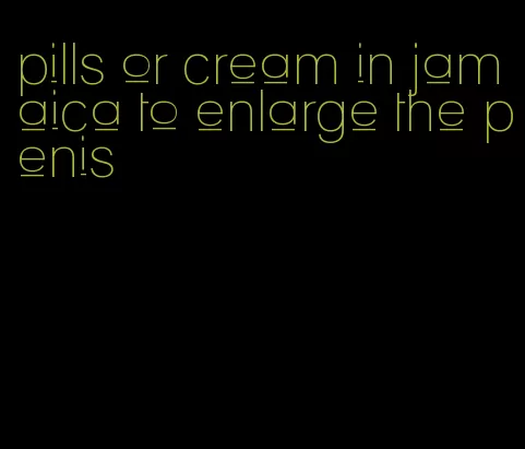 pills or cream in jamaica to enlarge the penis