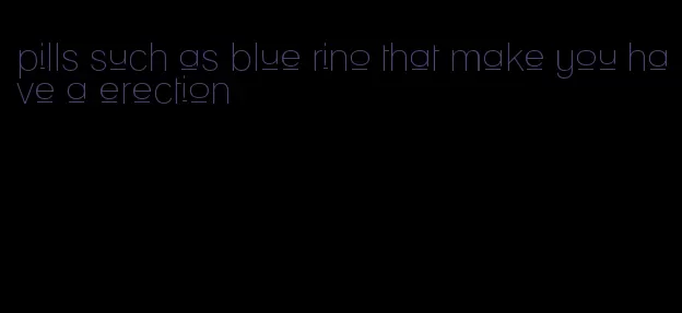 pills such as blue rino that make you have a erection