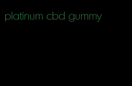 platinum cbd gummy