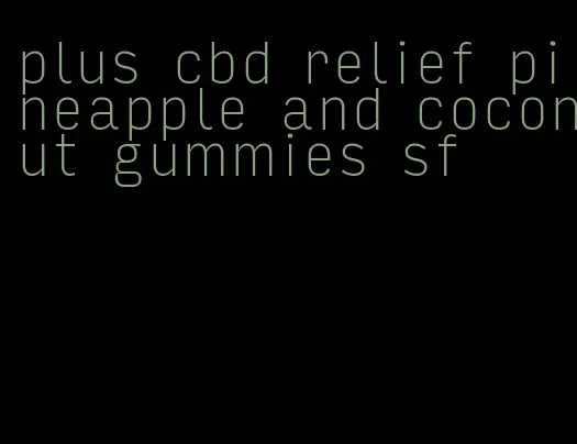 plus cbd relief pineapple and coconut gummies sf