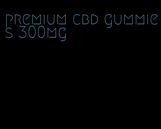 premium cbd gummies 300mg