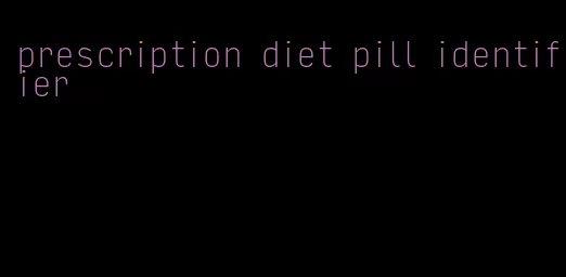 prescription diet pill identifier