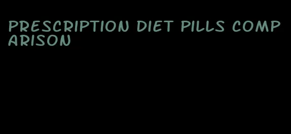 prescription diet pills comparison