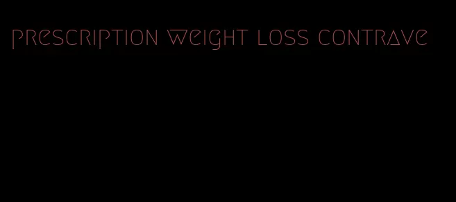 prescription weight loss contrave