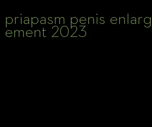 priapasm penis enlargement 2023