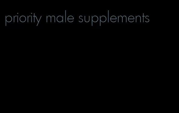 priority male supplements