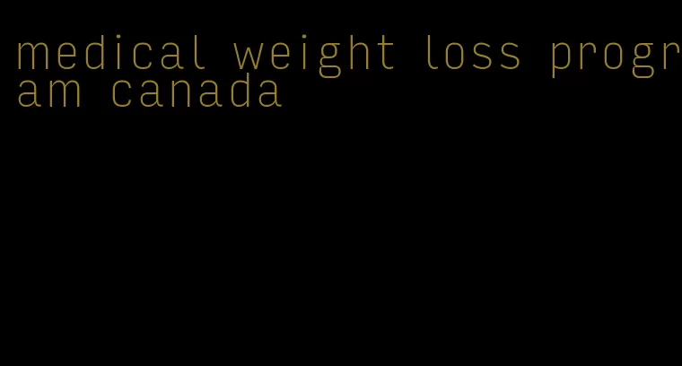 medical weight loss program canada