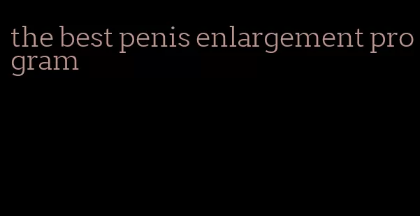 the best penis enlargement program