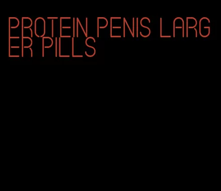 protein penis larger pills