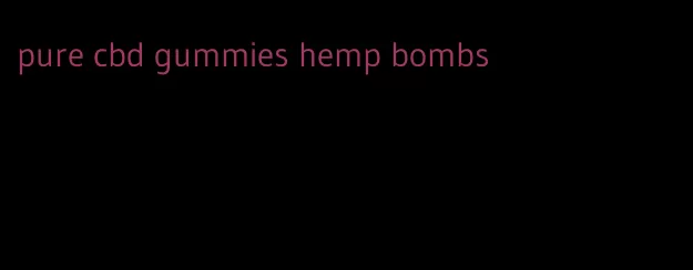 pure cbd gummies hemp bombs