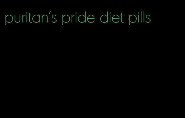 puritan's pride diet pills