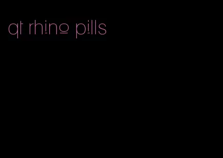 qt rhino pills