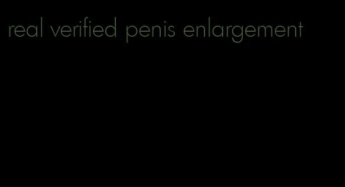 real verified penis enlargement