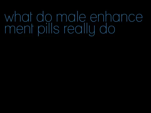 what do male enhancement pills really do