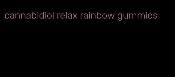 cannabidiol relax rainbow gummies