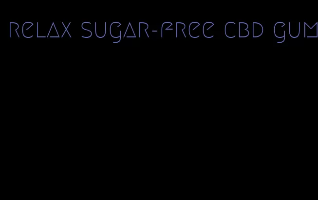 relax sugar-free cbd gum