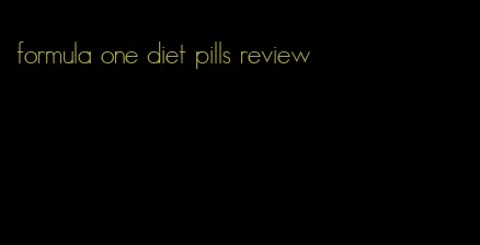 formula one diet pills review