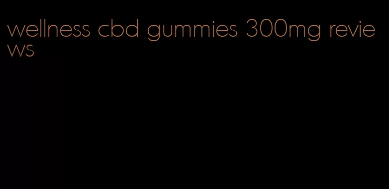 wellness cbd gummies 300mg reviews