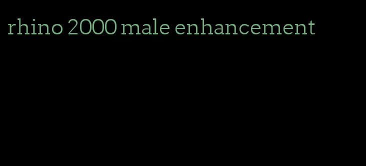 rhino 2000 male enhancement