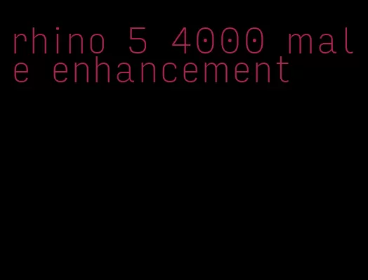 rhino 5 4000 male enhancement