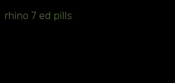 rhino 7 ed pills