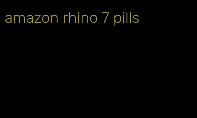 amazon rhino 7 pills