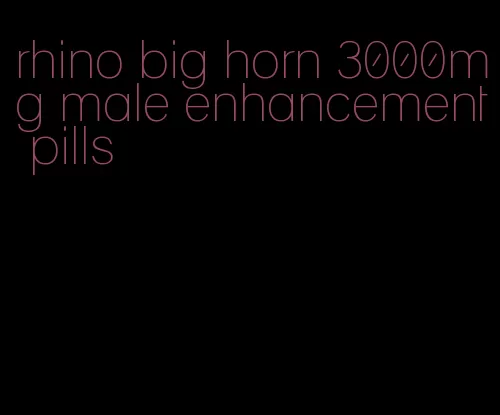 rhino big horn 3000mg male enhancement pills