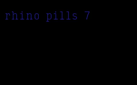 rhino pills 7