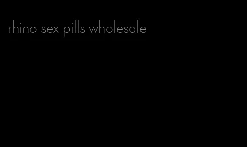 rhino sex pills wholesale