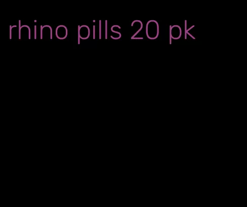 rhino pills 20 pk