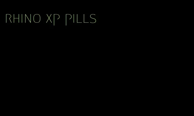 rhino xp pills