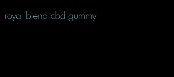 royal blend cbd gummy