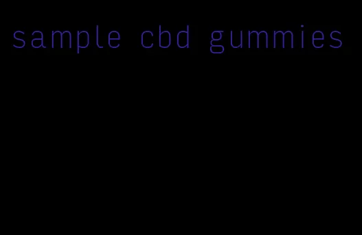 sample cbd gummies