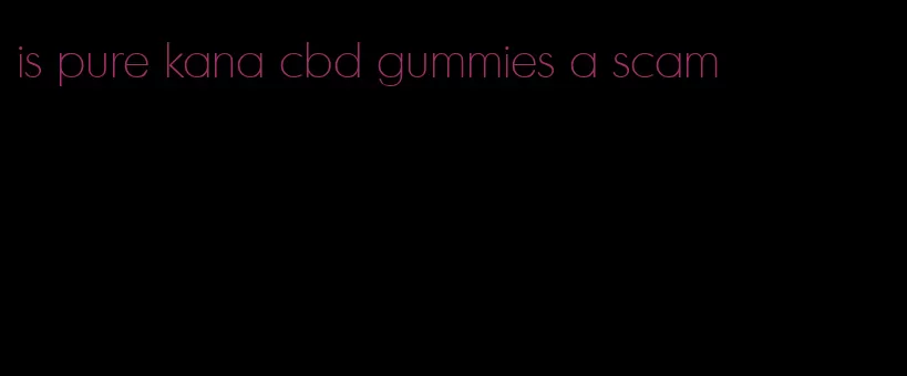 is pure kana cbd gummies a scam