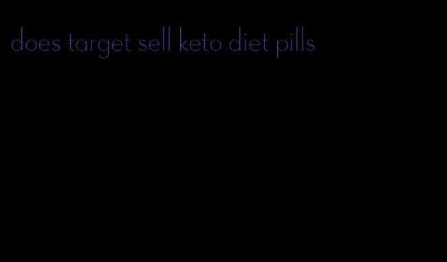 does target sell keto diet pills