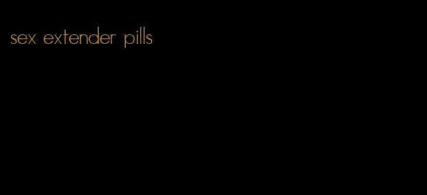 sex extender pills