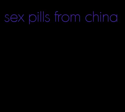 sex pills from china