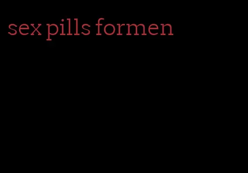 sex pills formen